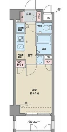 パルティール鶴舞の物件間取画像